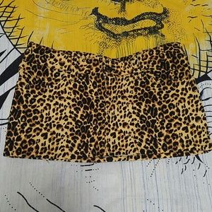Soft Leopard Print Skirt